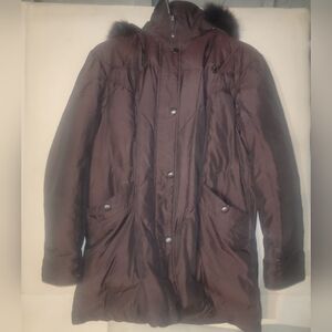 Womans Purple/Brown FEN NELLI Winter Coat